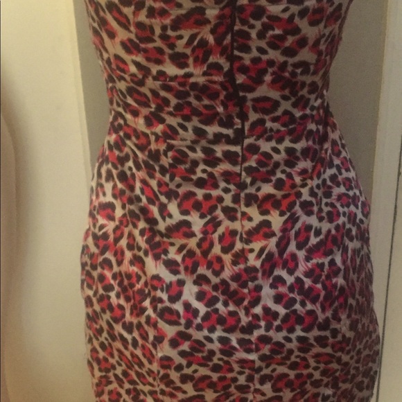 STRAPLESS DRESS | CHARLOTTE RUSSE | ANIMAL PRINT - Picture 3 of 5